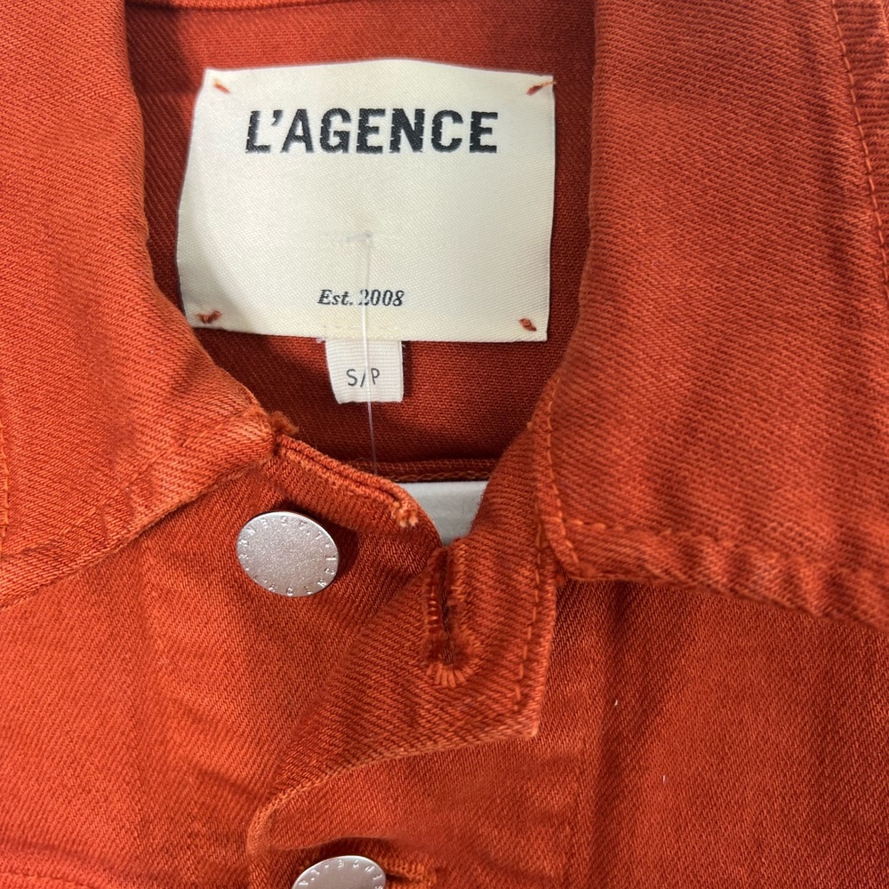 L'AGENCE Red Jean Jacket - Picture 3 of 6